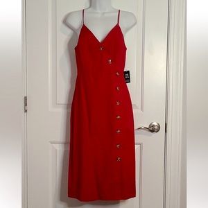 Express V-Neck Midi Dress NWOT